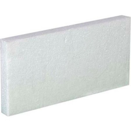 BOX PACKAGING Foam Inserts For Two 1 Gal. Plastic Jug, 24-1/4"L x 18-1/2"W x 9"H, White, 48/Pack HAZ1064